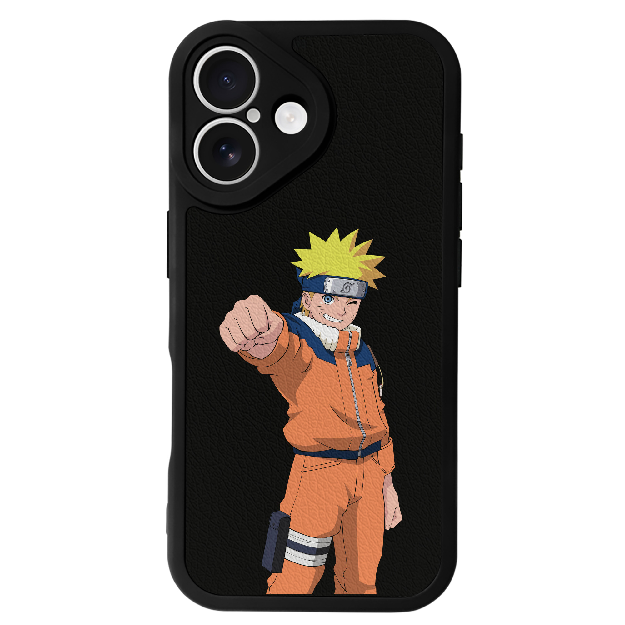 （画像用） NARUTO -ナルト- うずまき ナルト Uzumaki Naruto 【iPhone 16シリーズ対応】シリコンスマホケース（レザー調） 材質：シリコン